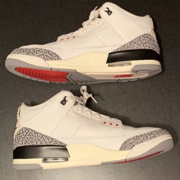 Air Jordan 3 Retro White Cement Black Reimagined Men’s Size 14 DN3707-100 - Picture 3 of 8